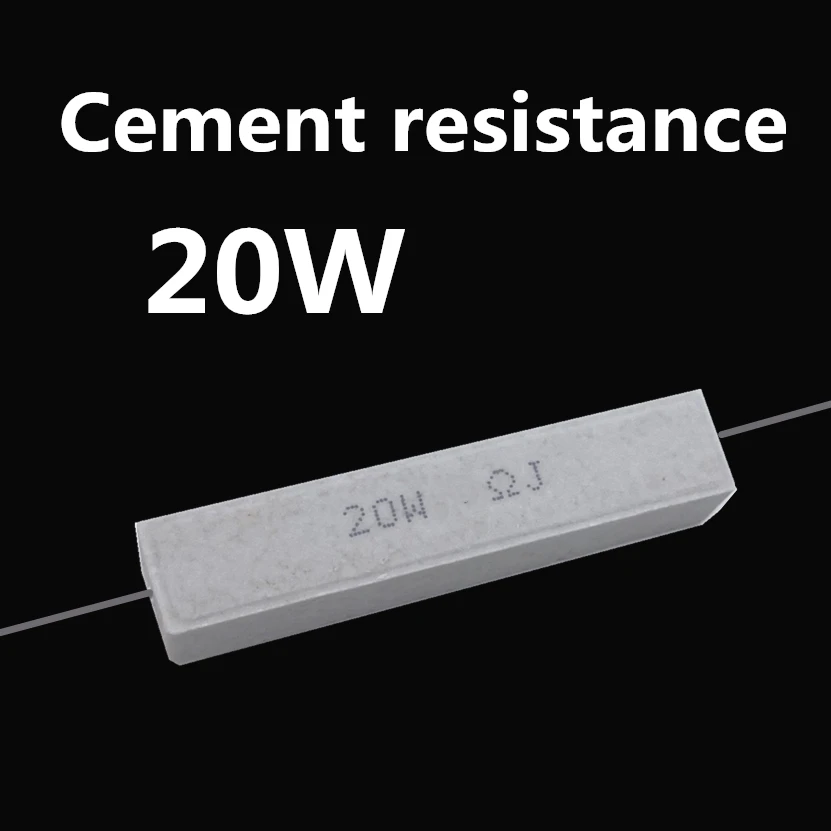 

1pcs 20W 180 200 220 240 270 300 330 ohm 180R 200R 220R 240R 270R 300R 330R Ceramic Cement Power Resistance Resistor 20W 5%