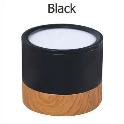 Black Тусклый круглый светильник поверхностного монтажа разноцветный светодиодный светильник 5 Вт 7 Вт 12 Вт Панель потолочные лампы точечного освещения бытовая/коммерческая освещение - Испускаемый цвет: Black
