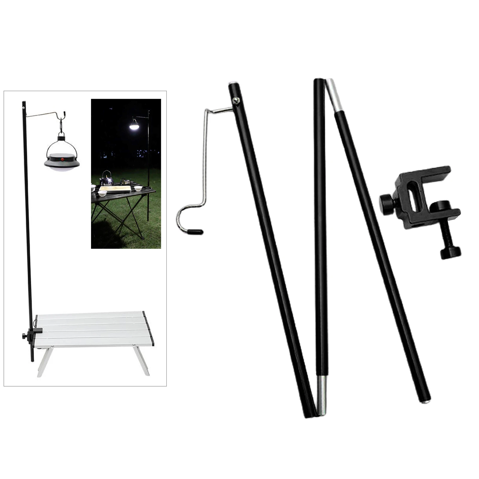 Фонарь лампа er палатка столб крюк уличная для кемпинга мини складной светильник