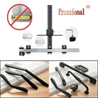 Направляющая для сверления втулка для шкафа фурнитура приспособление для зажима выдвижной ящик для сверления древесины сверление отверстий зажим для мебели инструменты для перфорации + ручка для ящика