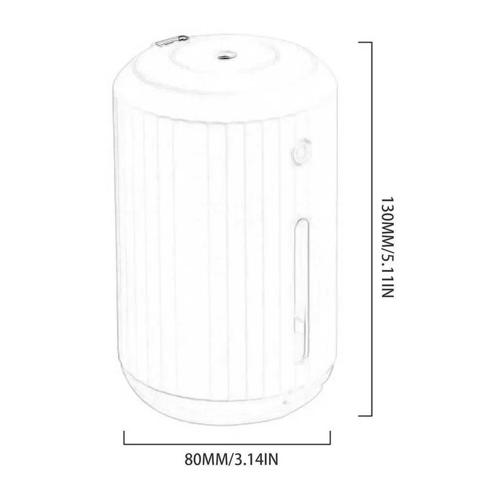 

Air Humidifier 280ML USB Aromatherapy Diffuser Mini Ultrasonic Cylindrical Essential Oil Diffuser Aroma Mist Maker Fogger