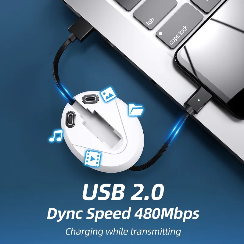 Магнитный зарядный кабель FONKEN 3 в 1 шнур для телефона USB Тип C магнитный Micro
