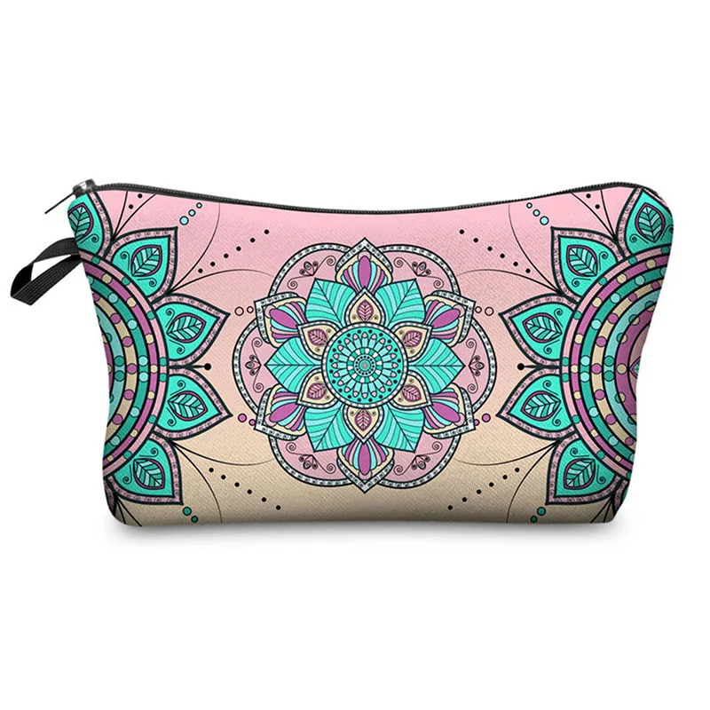 Распродажа косметичка с цветочным принтом женская разноцветный цветочный узор