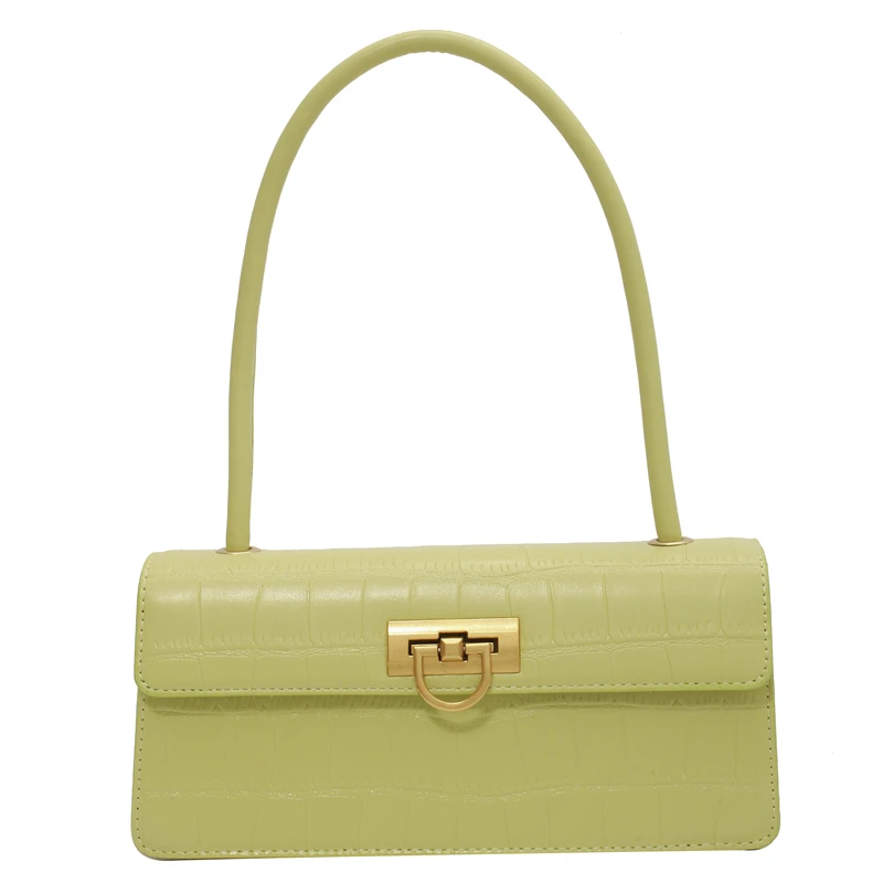 

Simple PU Leather Shoulder Handbag 2021 New Fashion High Quality Crossbody Bag Underarm Bag and Small Square Bag