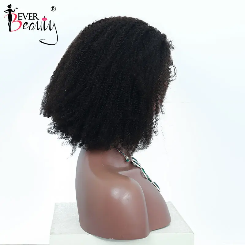 Монгольский афро кудрявый вьющиеся Синтетические волосы на кружеве