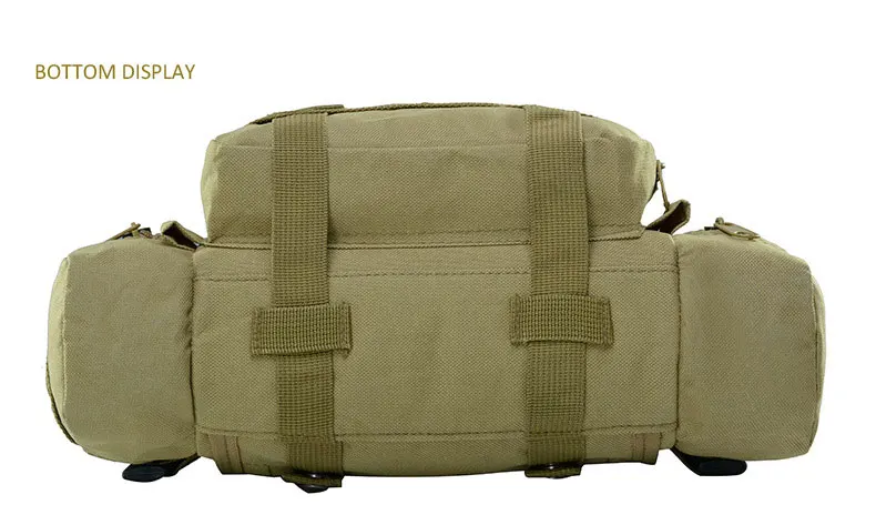 Molle Military Tactical Waist Bag Camping Traveling Hiking Climbing Nylon Shoulder Pack Pouch Outdoor Sports Hunting Gym Bag