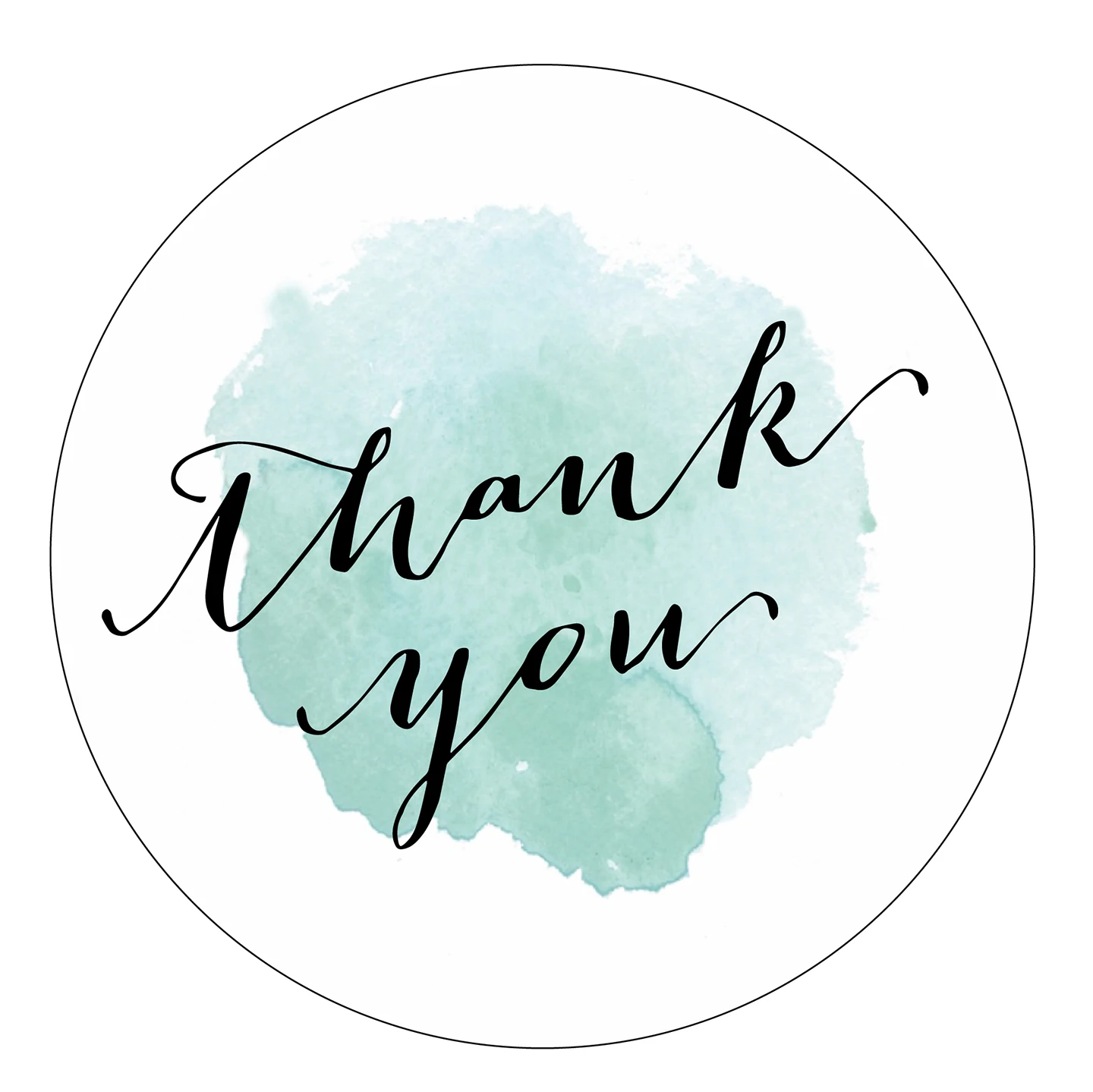 3 8 см акварельный прожектор зеленый или синий наклейка спасибо | Дом и сад