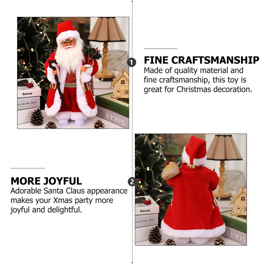 

1Pc Santa Claus Standing Modeling Christmas Electric Plaything