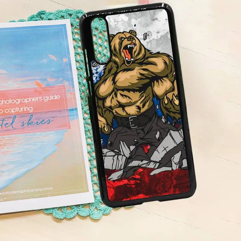 

Russian Flag bear eagle flag pattern luxury protective Phone Case PC for iPhone 11 12 pro XS MAX 8 7 6 6S Plus X 5S SE 2020 XR