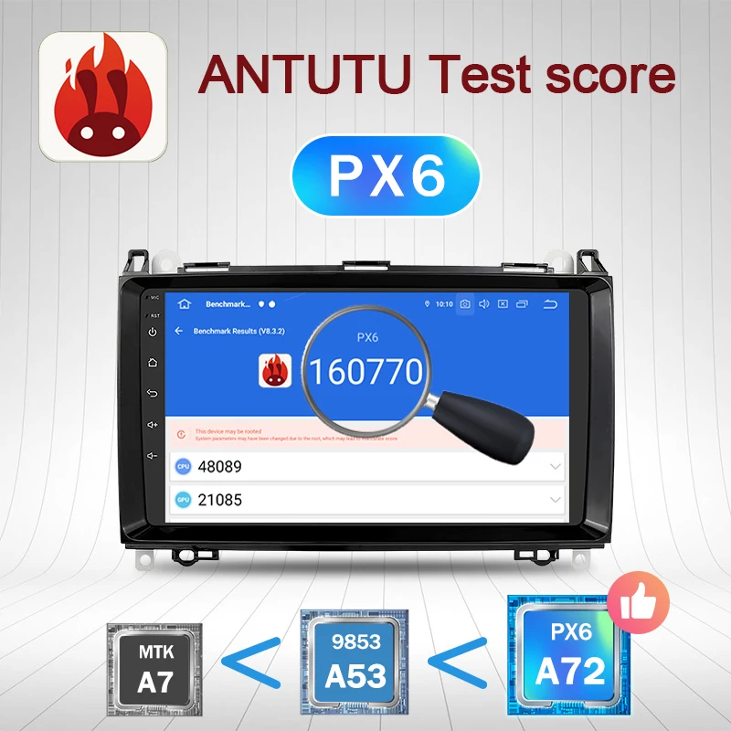 Автомагнитола для Mercedes Benz B200/A B Class/W169/W245/Viano/Vito/W639/Sprinter W906 Android 10 2 din GPS