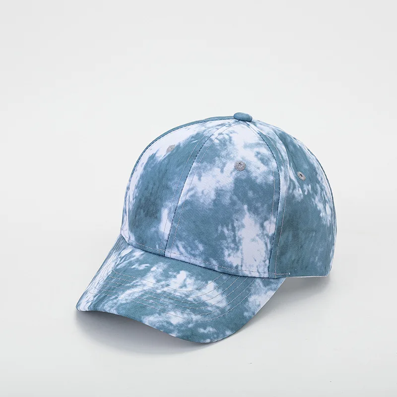 

2021 new spring and summer European and American adult men and women tie-dyed baseball caps Sun hats Sun caps