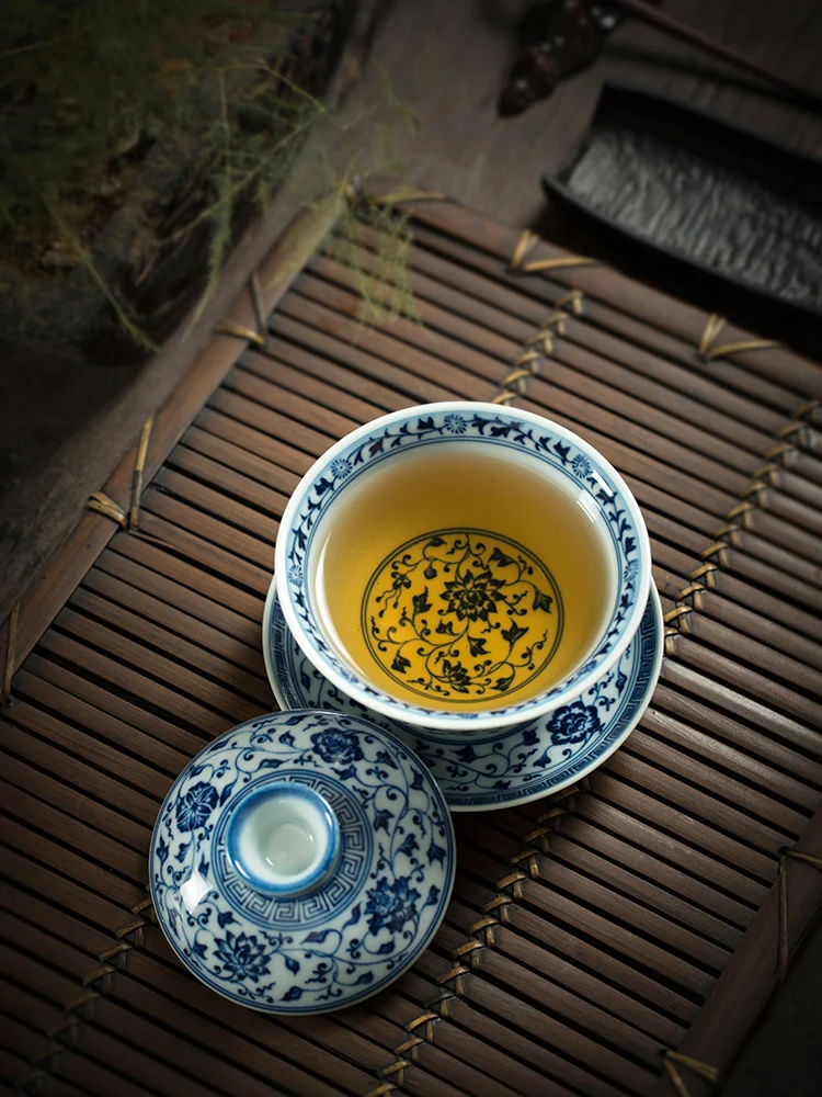 

★Handmade Jingdezhen tea bowl