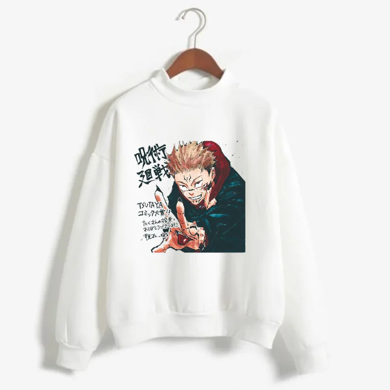Jujutsu Kaisen Print Sweatshirt Long Sleeve Round Neck Sweater for Women Men