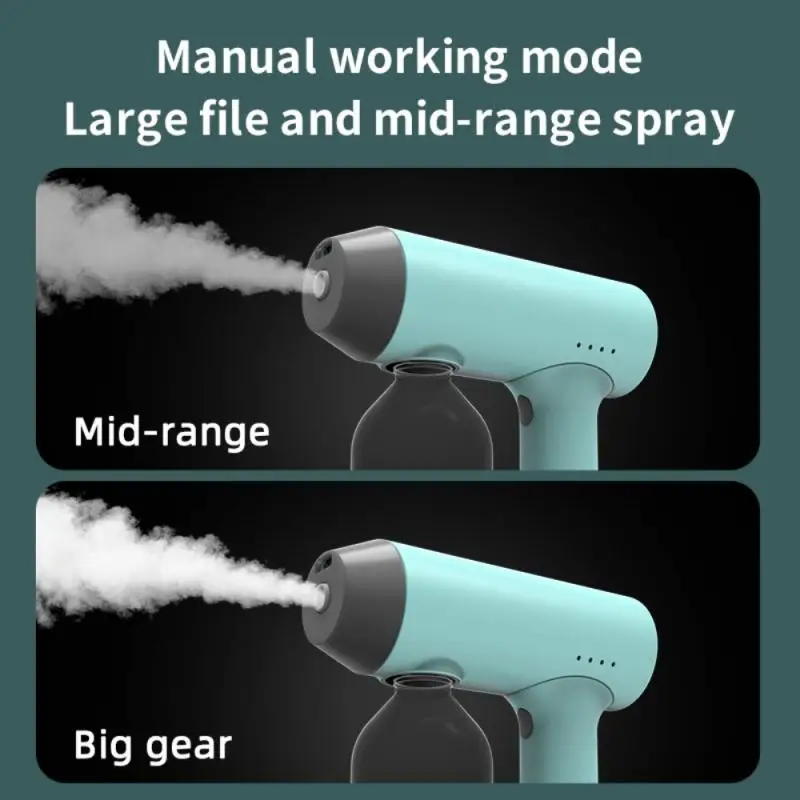 

Smart Nano Atomization Fogger Machine Blue Light Nano Battery Disinfection Gun Hair Nanos Steam Spray Guns Household Sprayer