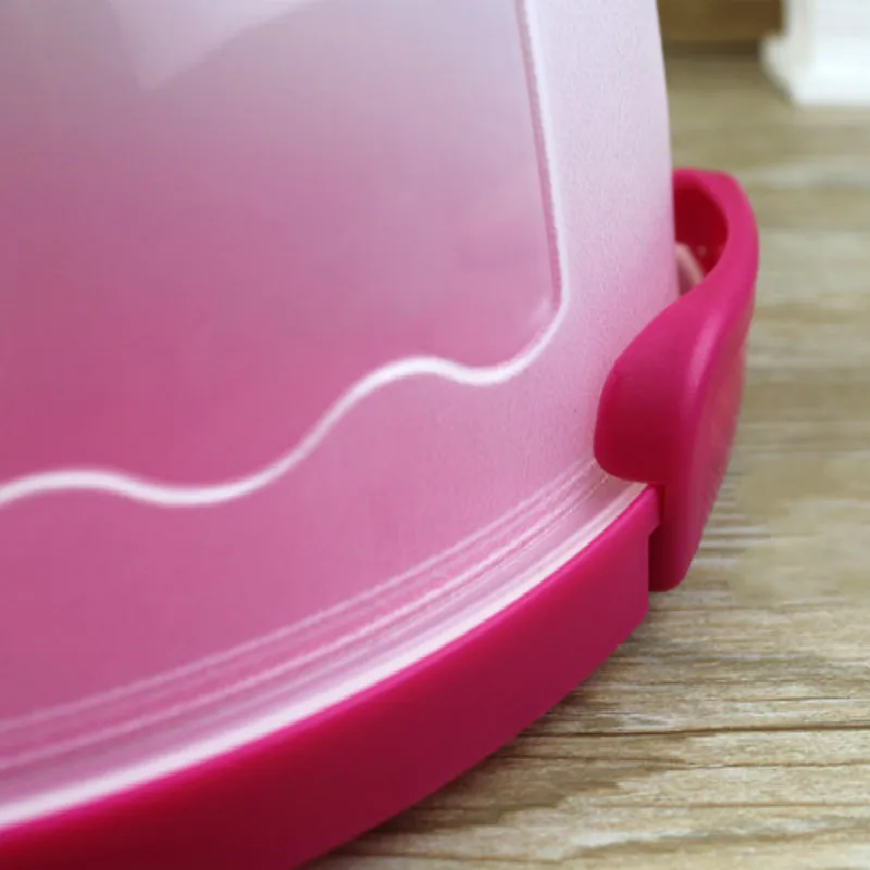 Cake Carrier Holder Box Portable Locking Transparent Case Caddy Container Dessert Gift for 10 Inch Cakes Food Grade Plastic | Дом и сад