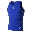 Jeansian Спортивная майка-топ без рукавов, футболка для бега Grym Workout Fitness Slim Compression LSL3306 greenblue2