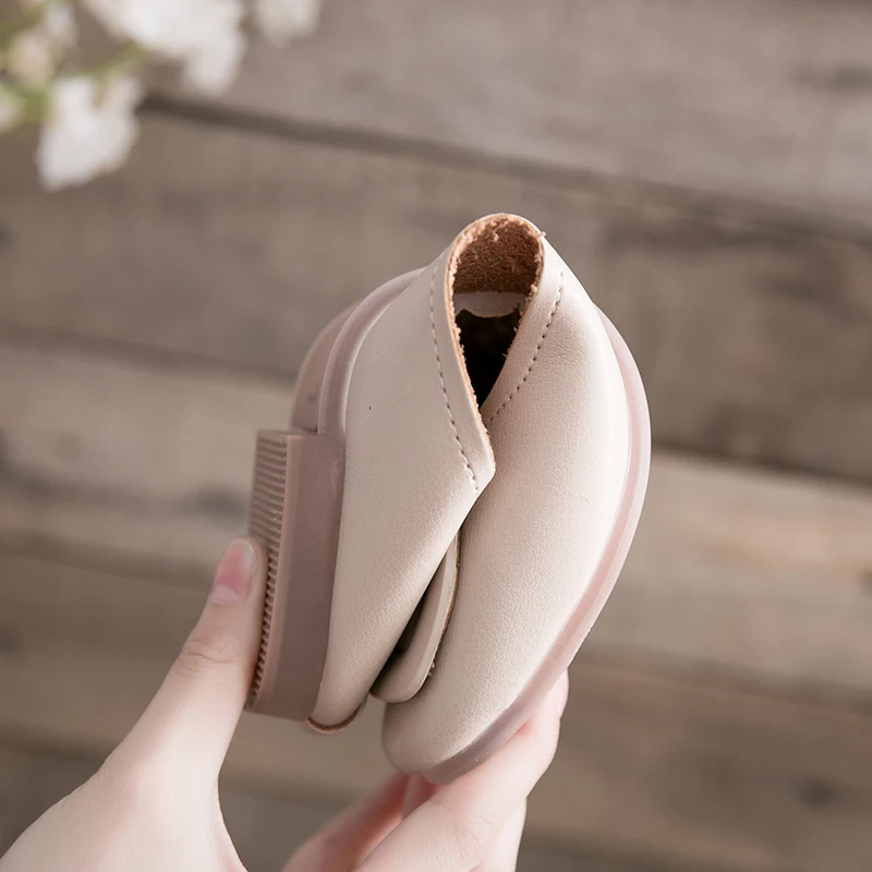 Туфли на плоской подошве с пряжкой Женские Балетки круглым носком Женская обувь