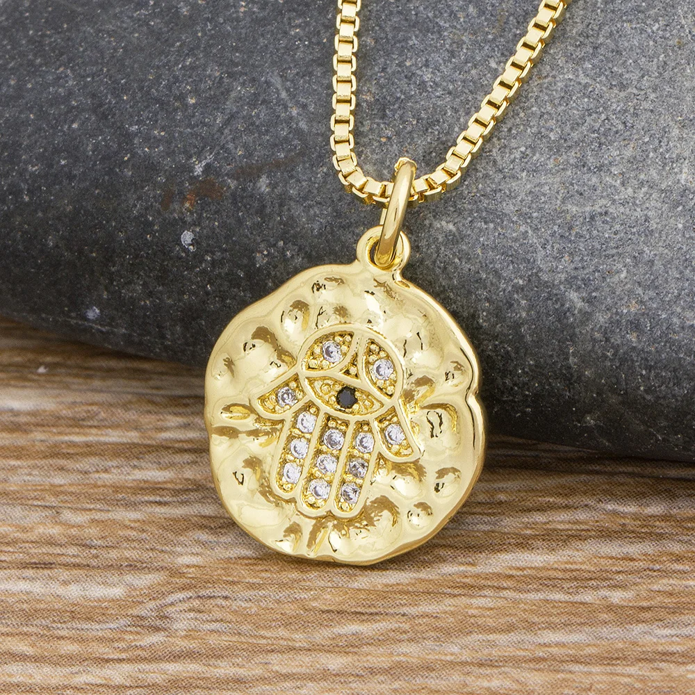 Геометрическая ручная дизайнерские шлепанцы Цвет золотой цепи ожерелье кулон