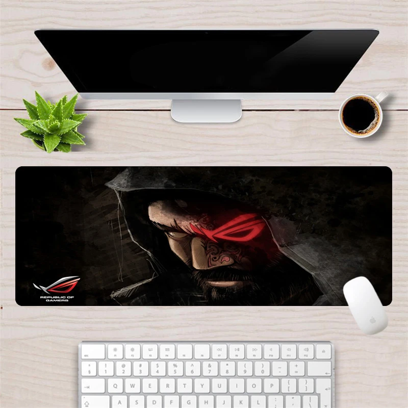 Большой скоростной игровой коврик для мыши Asus Otaku 80x30 см прочный резиновый