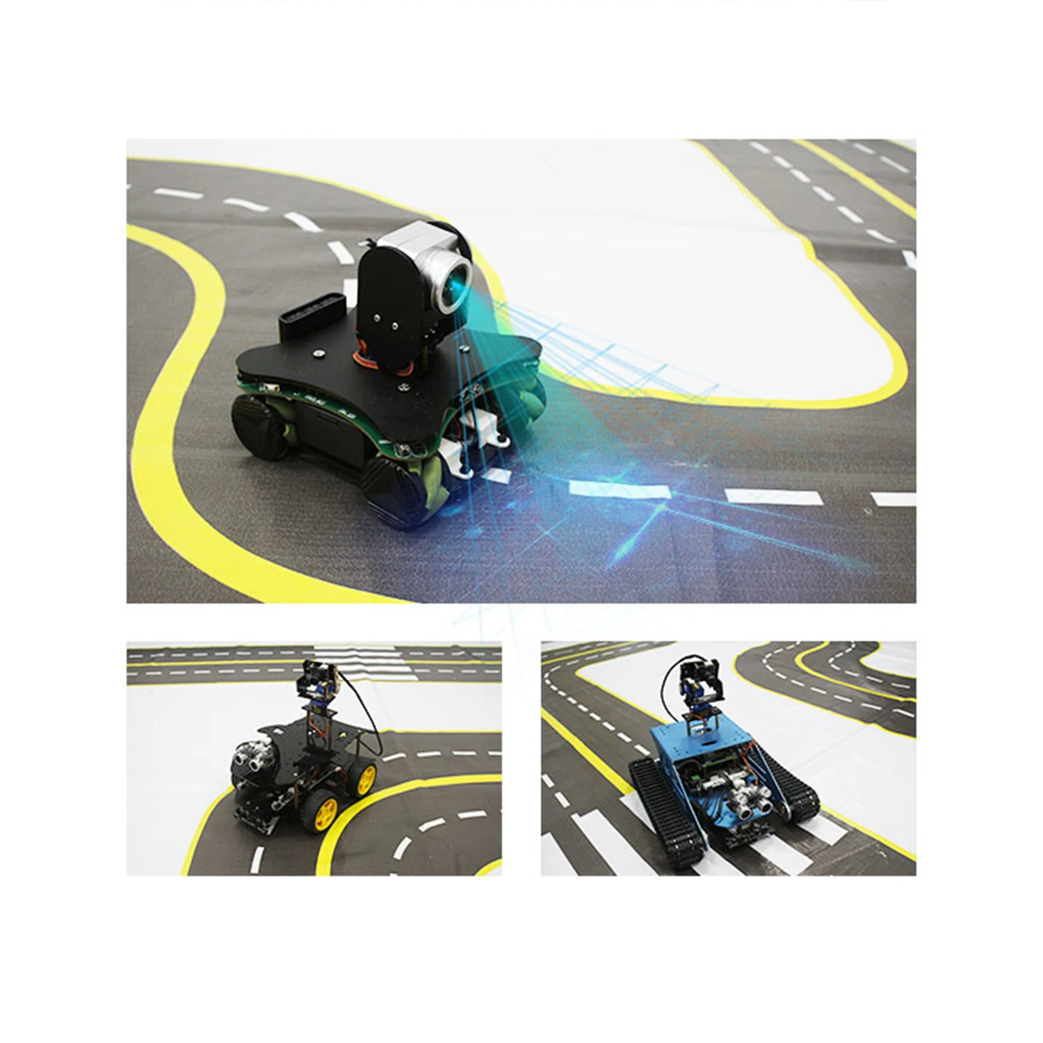 

AI Robot Kit WiFi Wireless Video Programming Electronic DIY Robot Kit with Autopilot Object Tracking Face and Color Recognition