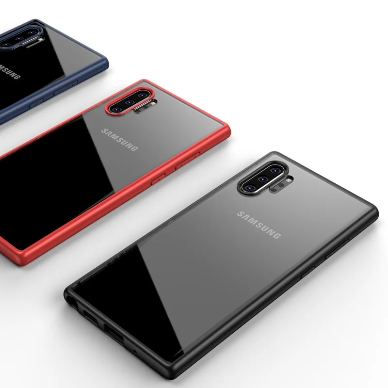 Прозрачный чехол для Samsung Galaxy Note 10 Plus S10 S10e противоударный Note10 + силиконовый тонкий
