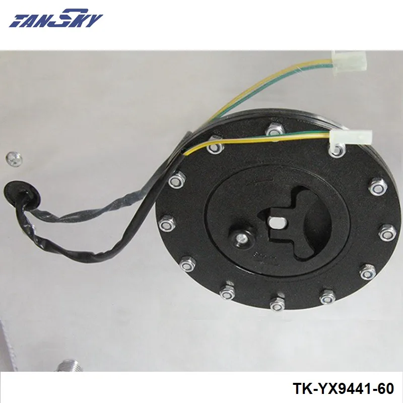 60л полированный алюминиевый гоночный/дрейф/уличный топливный бак + уровень
