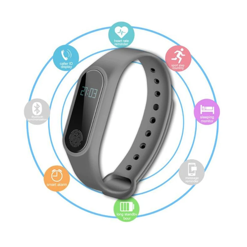 Смарт браслет с пульсометром и поддержкой bluetooth|Смарт-браслеты| |