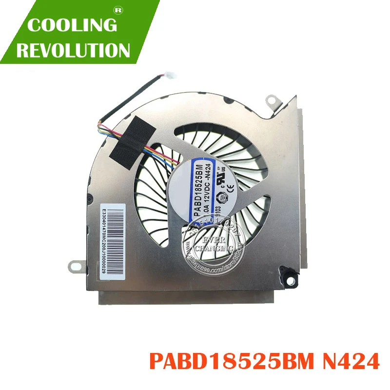 Вентилятор охлаждения ноутбука PABD18525BM 1.0A 12VDC N424 4PIN для MSI GT76 E330401470MC200J10000029|thermal