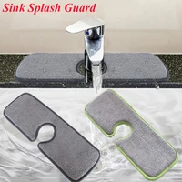 1pcs kitchen faucet absorbent mat sink splash guard microfiber faucet splash catcher countertop protector for kitchen bathroom