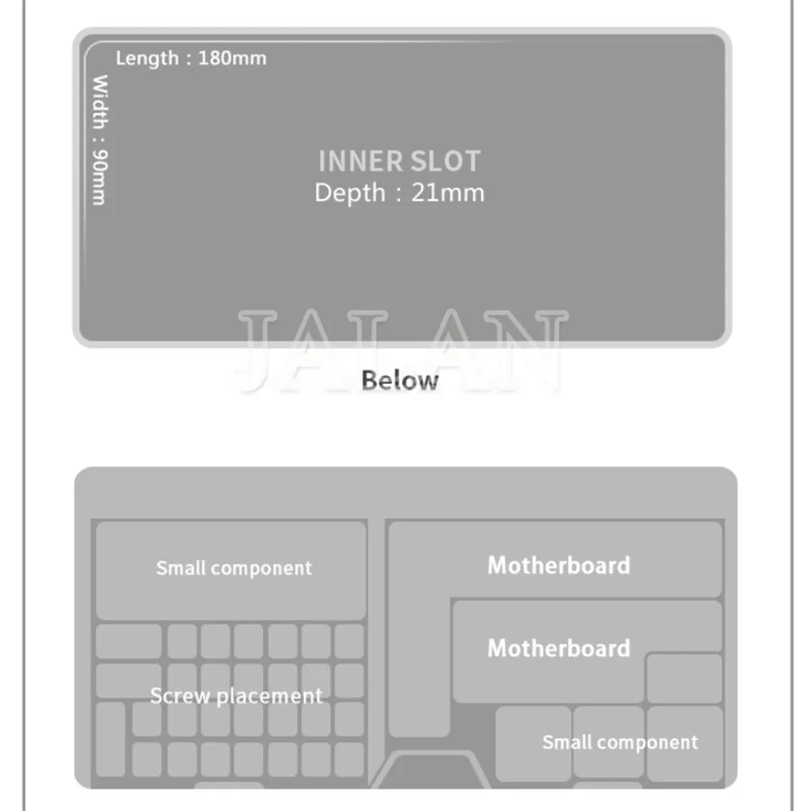 Multifunctional Storage Box for mobile phone motherboard LCD screen screws chips storage use plastic box