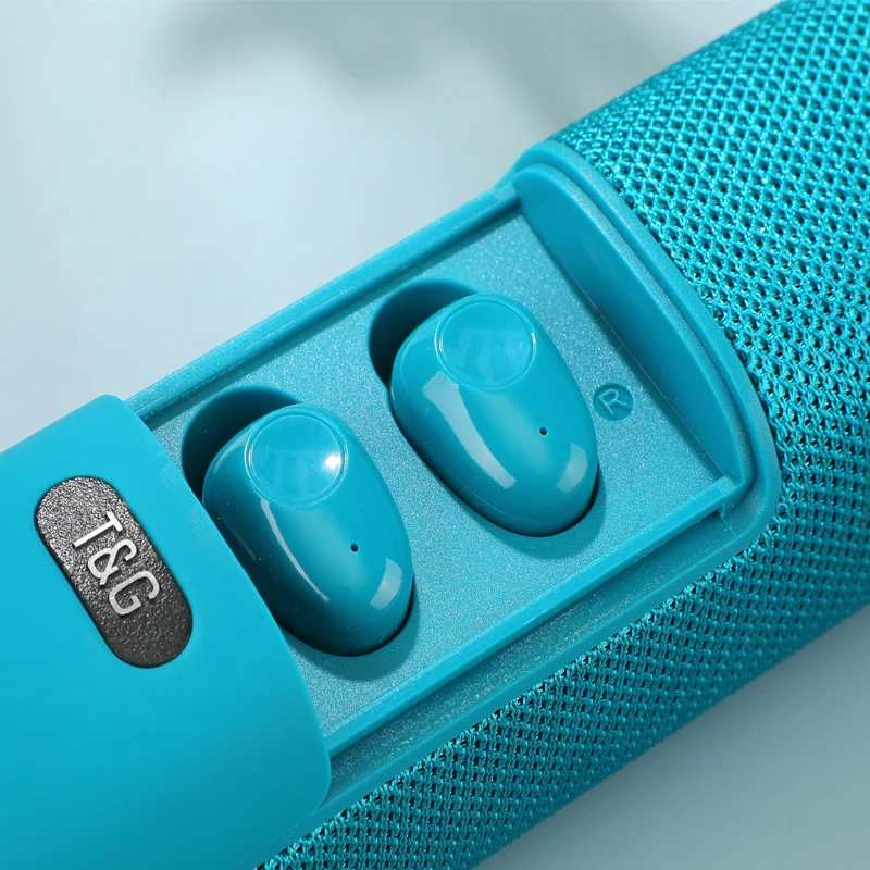 

3 IN 1 NEW Portable Wireless Speaker Bluetooth Outdoor Speakers Mini In-Ear Earbuds Power Bank 3D Stereo Handle Loudspeaker
