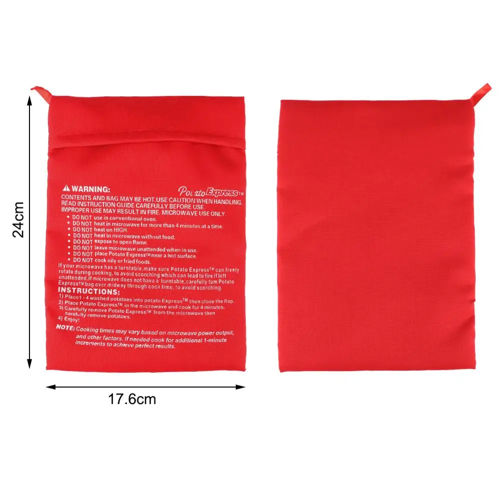 10 шт./лот моющийся пакет для микроволновки и картофеля духовки быстрая Паровая