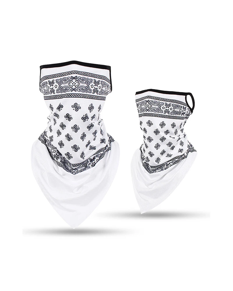 Дышащий чехол с принтом для лица ветрозащитный пылезащитный езды на мотоцикле и