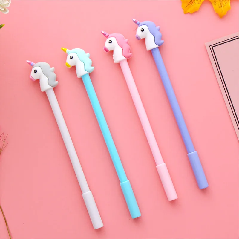 Женская 1 шт. мультяшная ручка в стиле единорога чехол для карандаша легко и