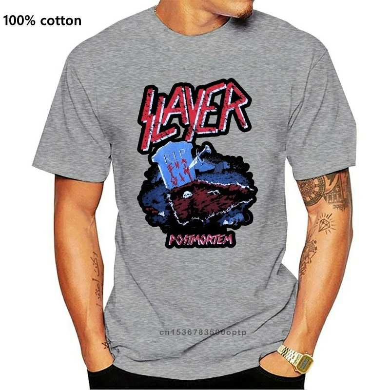 Новинка мужская белая футболка с логотипом рок-группы SLAYER женская летняя