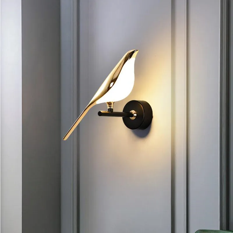 

Lovely Bird LED Wall Lamp Living Room Bedroom Aisle Lighting Fixtures Home Decoration Surface Mount Sconce