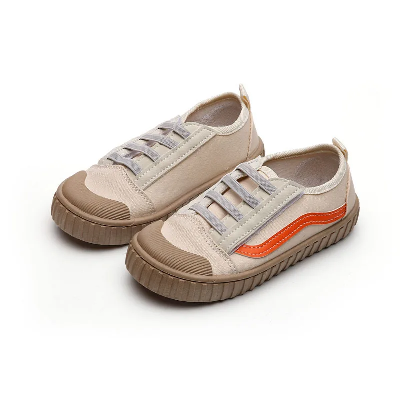 

2021 Summer Kids Boy Girl Shoes Sneakers Slip-On Solid Fashion Concise Flat Heels Canvas Non-slip Breathable Sneakers