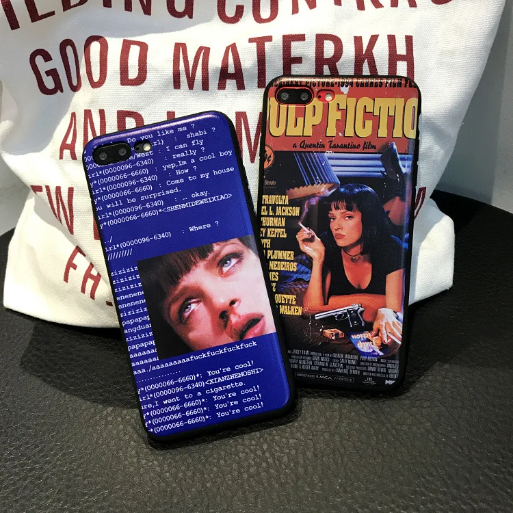 Character illustration phone case For iphone 7 Plus Retro style soft TPU Case 6 6s 6Plus 8 plus back cover Coque | Мобильные