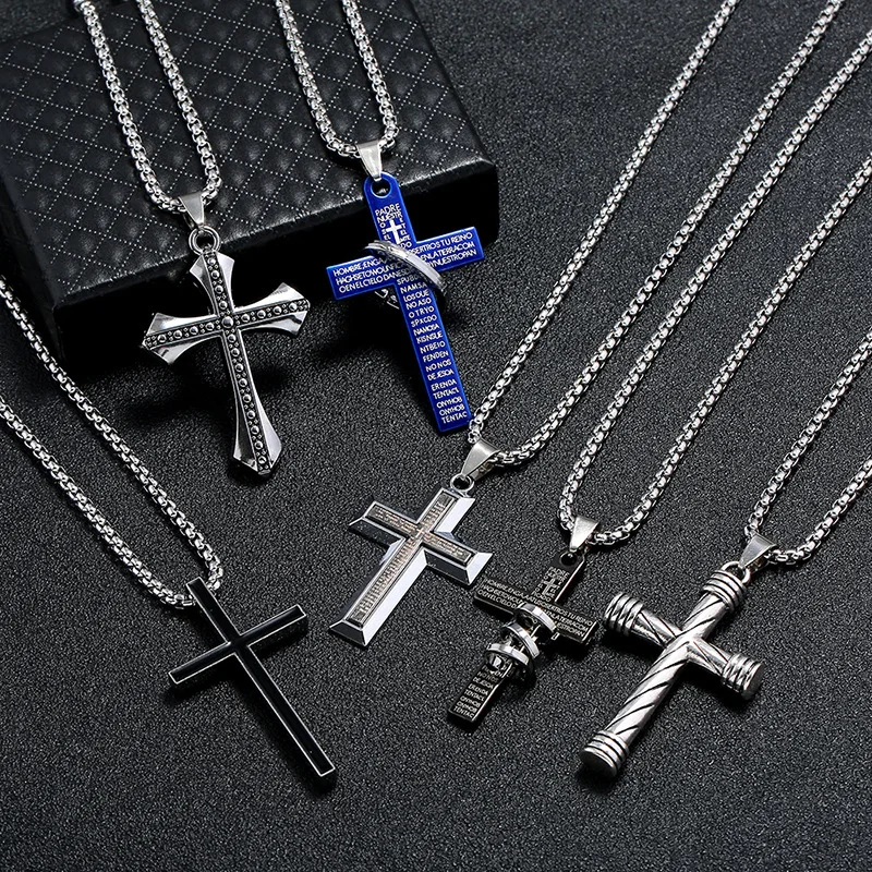 Мужское ожерелье с крестом 70 см | Украшения и аксессуары