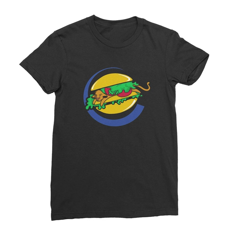 Забавная Мужская и женская футболка Король Лев бургеров милый Simba удобная