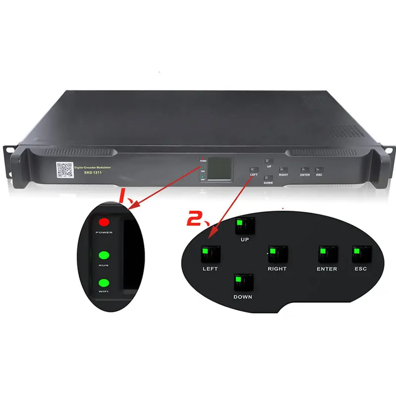 Модулятор Hd к DVB T QAM 12 HD Rf out H.264 мультиплексатор кодирования модулятор