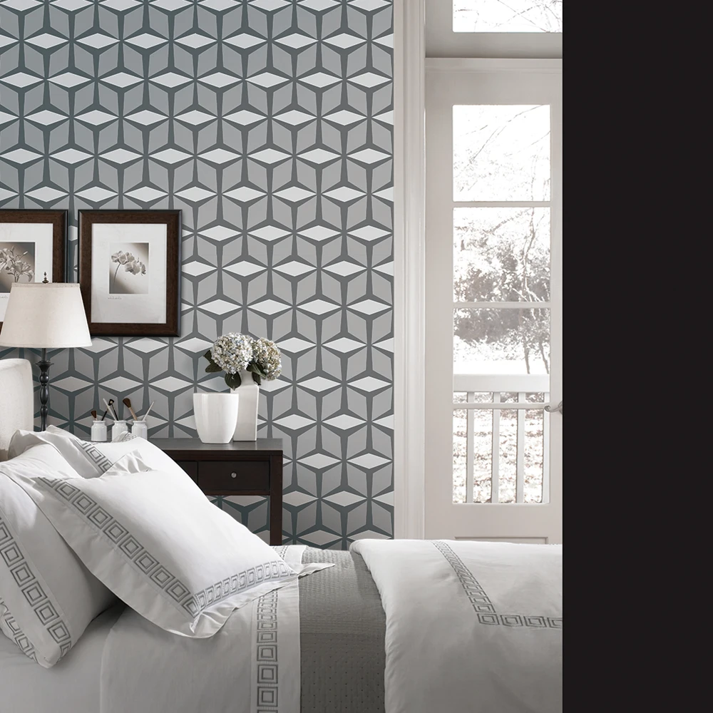 

Creative Gray Diamond Art Furniture Decal Wallpaper Living Room Adhesive Wall Paper Waterproof Wall Stickers for Cabinet Desk