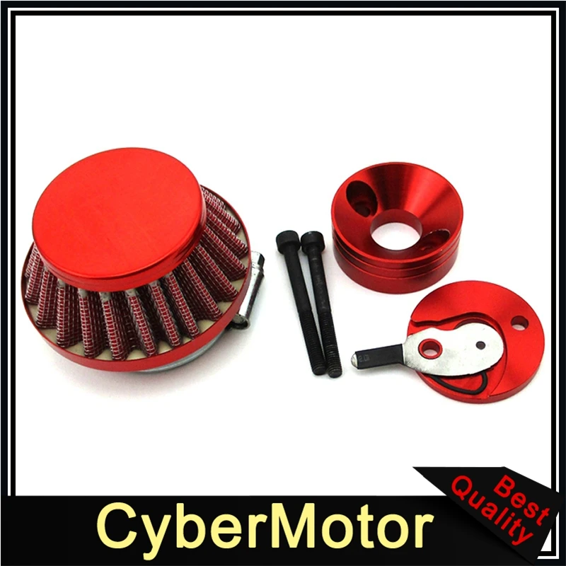 Красный адаптер воздушного фильтра Vstack для скутера 23cc 33cc 43cc с большой ЛАПКОЙ