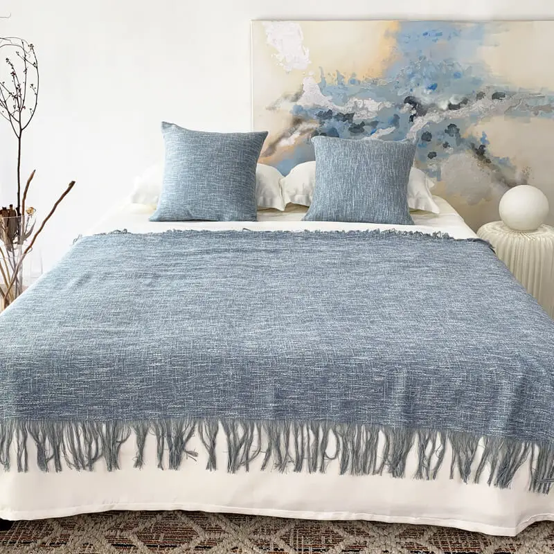 Custom Bed Runner Hotel Scarf Set Slipcover Runners Bedding Protection for Bedroom Oversize King Cushion Cover | Дом и сад