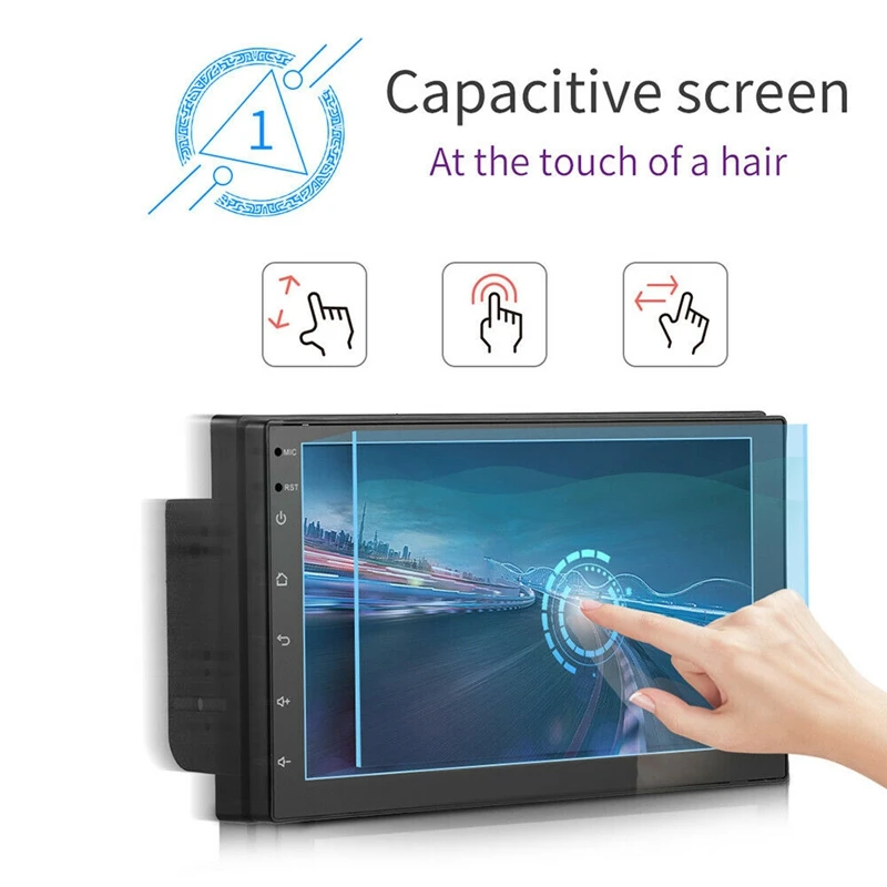 7 дюймов 2 Din Android 8 1 автомобильный стерео MP5 плеер пресс экран FM радио GPS WiFi BT