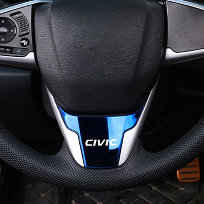 Декоративная наклейка на руль автомобиля для Honda Civic 2016 2017 2018 2019 2020 автомобильные