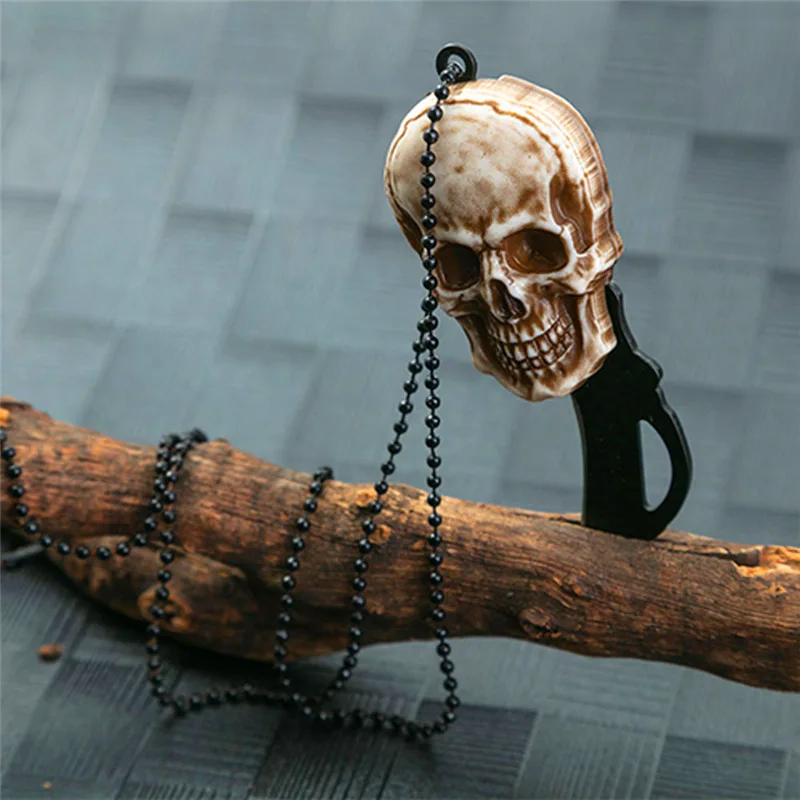 Портативный карманный мини нож в винтажном стиле с черепом походные тактические