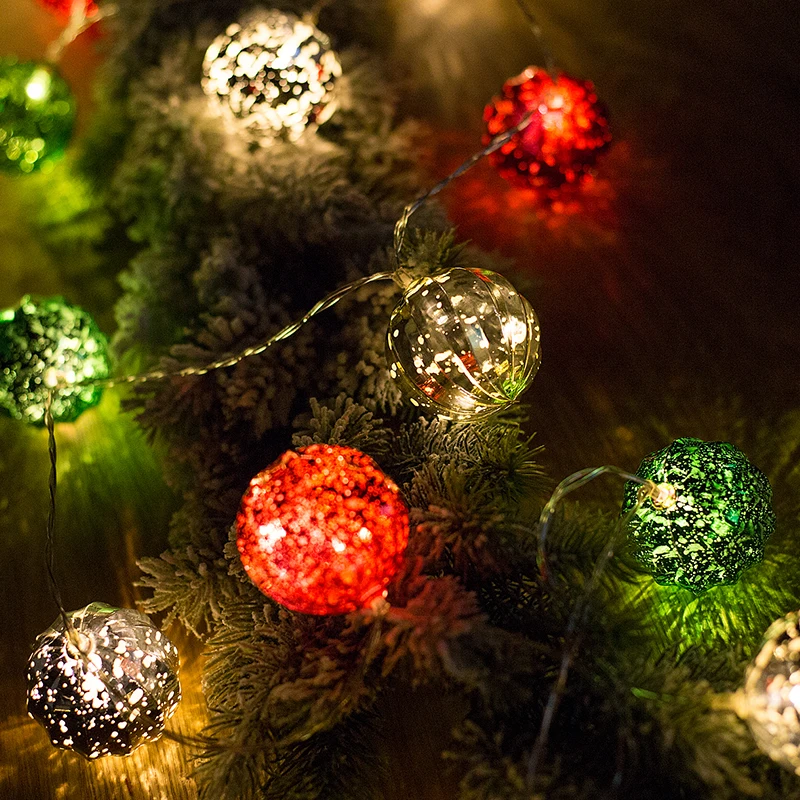 Кривые шарики в полоску Свадебные гирлянды Usb на батарейках сказочный светильник