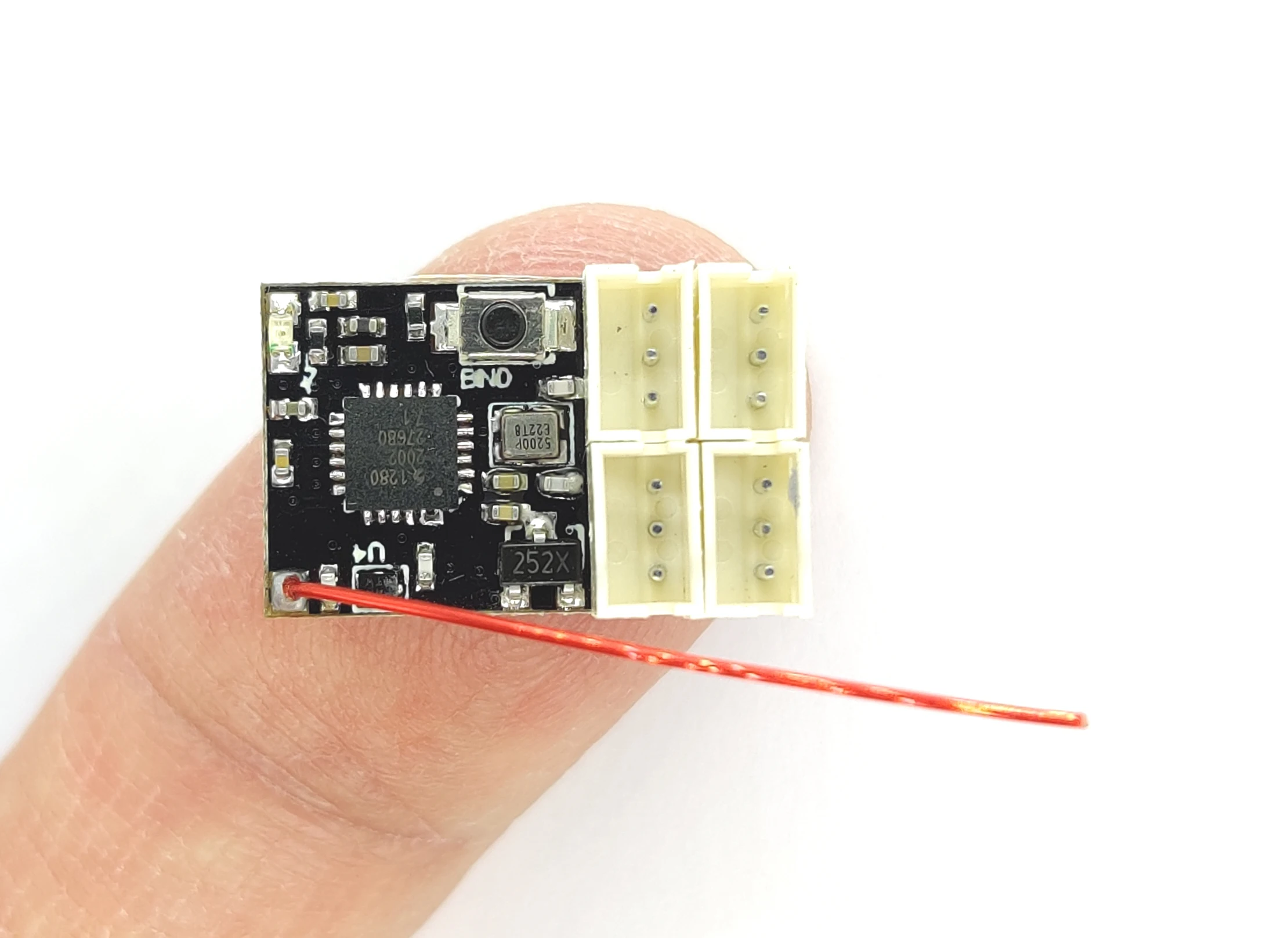 DasMikro 2.4GHz Compatible AFHDS3  Micro 4CH Receiver for FLYSKY Noble NB4 DM Racing Car Parts