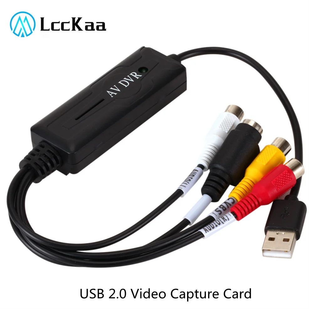 USB 2 0 Карта видеозахвата цифровой AV RCA преобразователь портативный адаптер видео